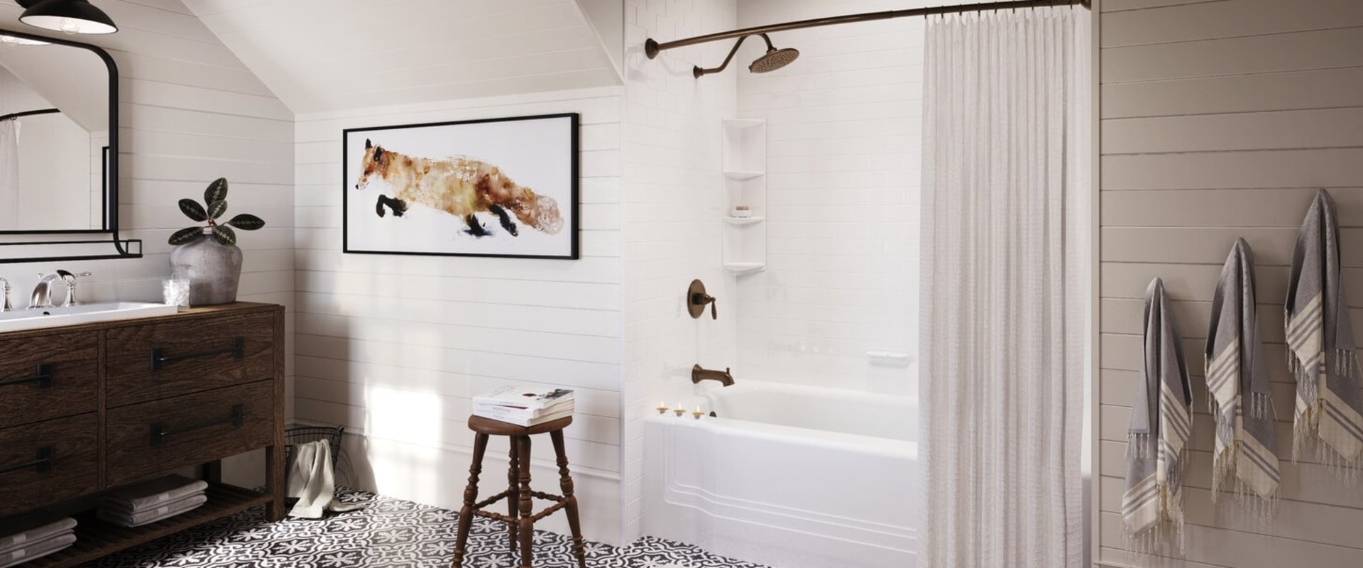 What is the best material to use on bathroom walls?