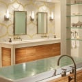 What type of lighting will be used in the bathroom remodeling project?