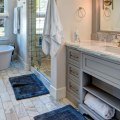 What type of materials will be used for the bathroom remodeling project?