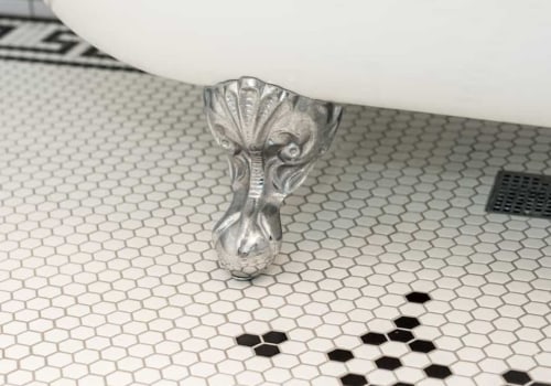What type of flooring will be used in the bathroom remodeling project?