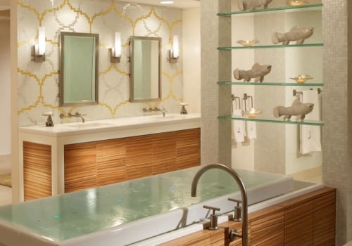 What type of lighting will be used in the bathroom remodeling project?